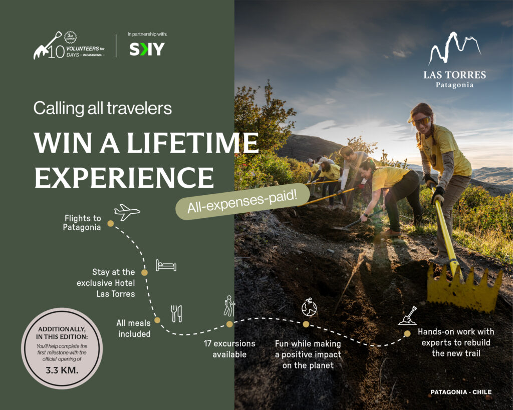 Las Torres Patagonia y SKY Airline lanzan alianza estratégica para restaurar el sendero al Mirador Base Torres